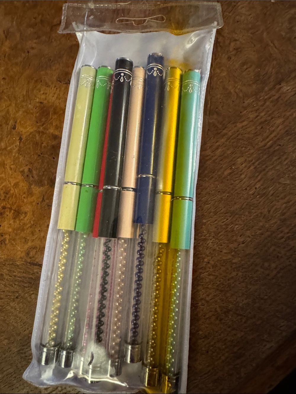 Set of Multicolor Retractable Storage Pens - Home Organization